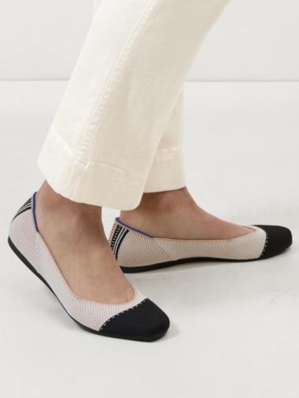 Rothy’s Tuxedo Cap Toe Ballet Flats 7